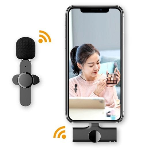 NEW EP033 Wireless Lavalier Microphone Lapel Clip Mic For Android Phone Support Multi-channel Real-Time Mixing - Image 4