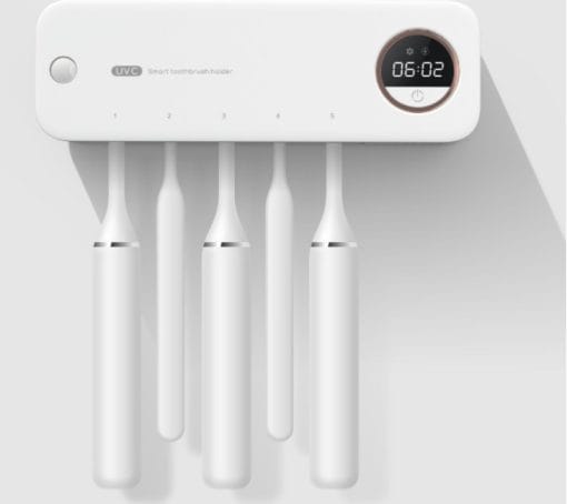 UV Toothbrush Holder Sterilizer Rechargeable Tooth Brush With LED Display Drying Wall-mounted For Bathroom Accessor - Image 6