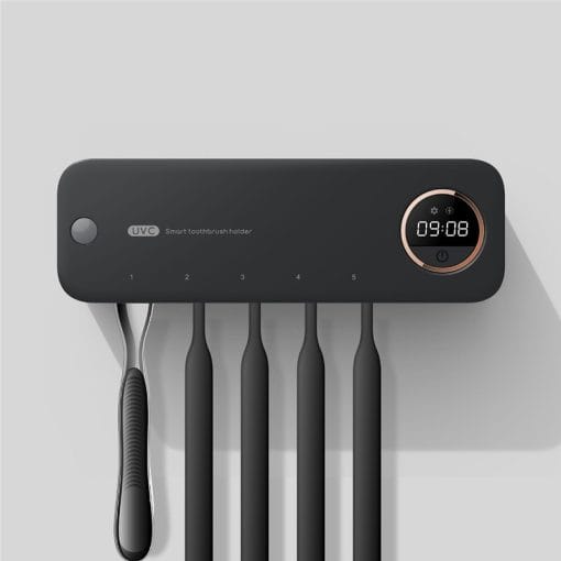 UV Toothbrush Holder Sterilizer Rechargeable Tooth Brush With LED Display Drying Wall-mounted For Bathroom Accessor - Image 4