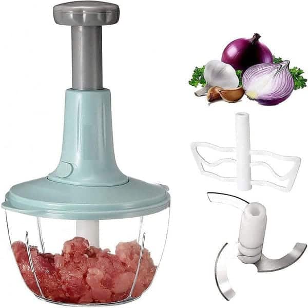 Alternative view of Garlic Slicer | Hand press Food Chopper 2L