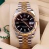 Rolex stylish watch for men luxury two tone stainless steel wrist watch