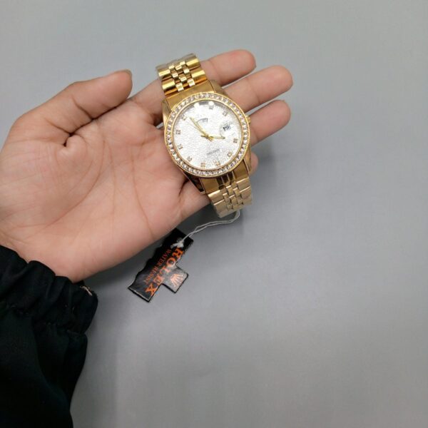 Luxury Gold Watch for Men stainless steel bracelet