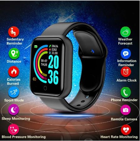 D20 Ultra Smart Watch fitness tracker for men and women