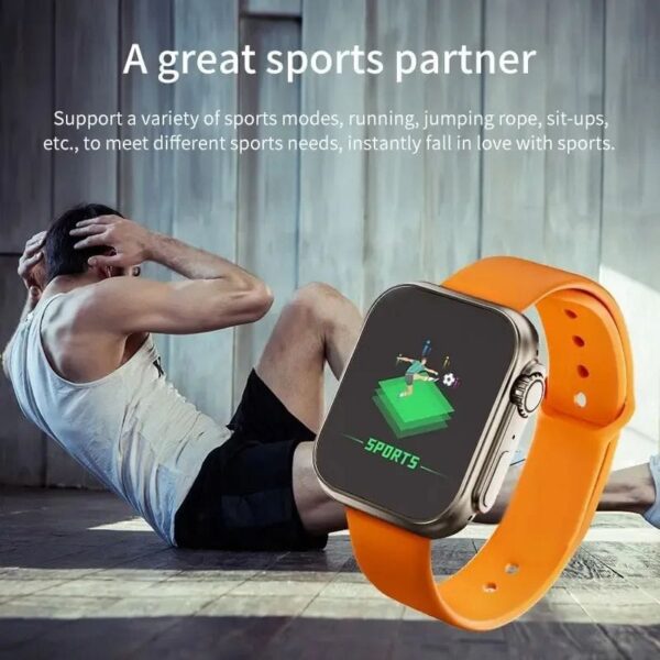 D20 Ultra Smart Watch heart rate blood pressure monitor