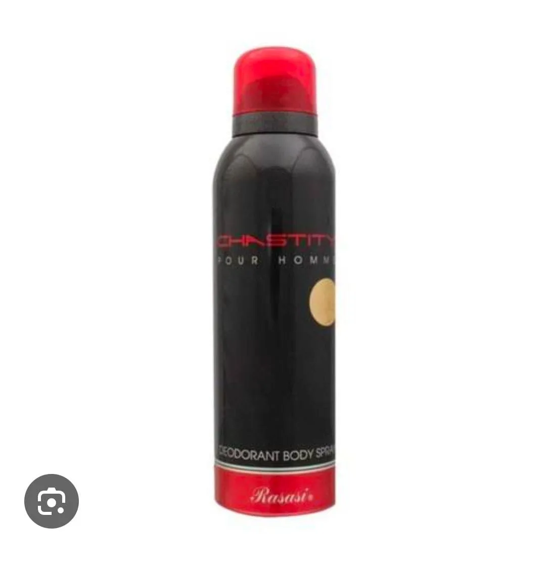 rasasi chastity pour homme body spray 200ml original