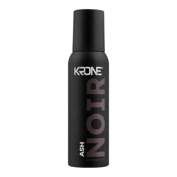 Krone Noir Ash Body Spray gas free 120ml bottle