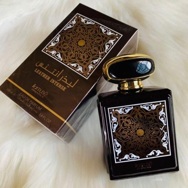 Leather Intense Eau De Parfum luxury leather fragrance bottle