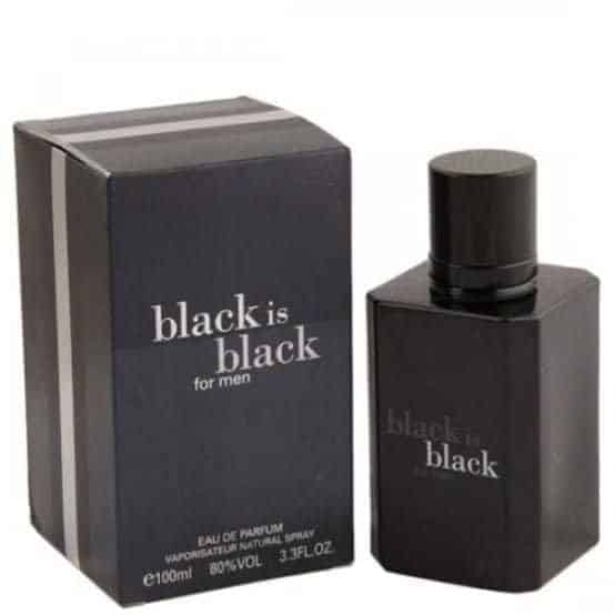 Black Is Black Perfume for Men 100ml Eau De Parfum bottle
