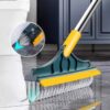 floor scrubber brush with long handle