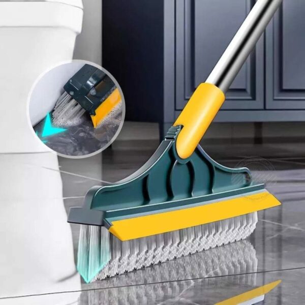 floor scrubber brush with long handle