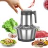 silver crest electric meat chopper stainless steel bowl