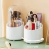 Makeup brush holder 360 rotating cosmetic organizer