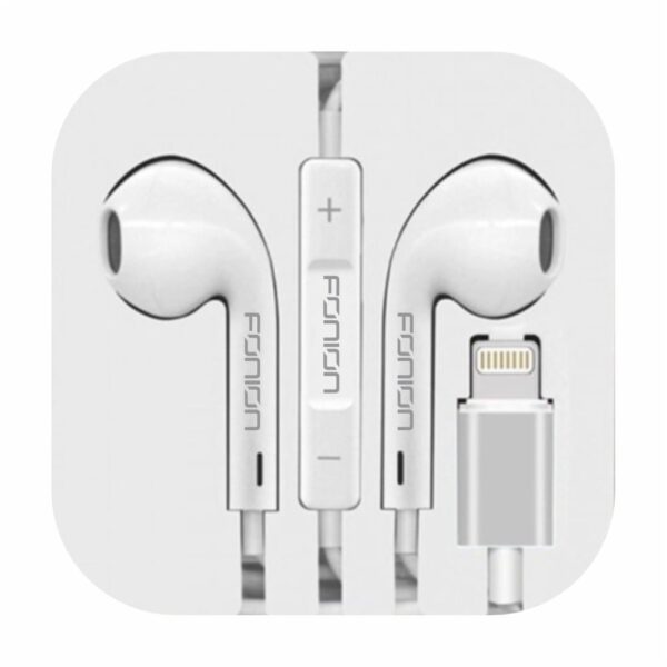 iphone handsfree lightning wired earphones with mic