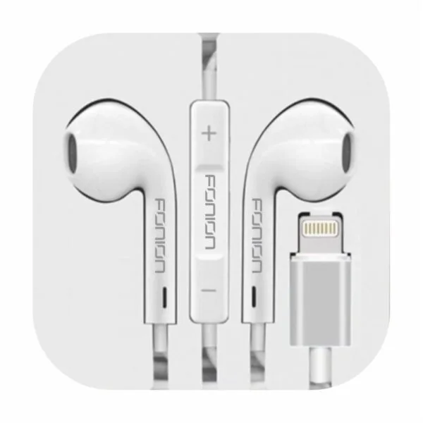 iphone handsfree lightning wired earphones with mic