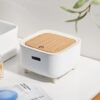 mini dustbin desktop luxury trash can with lid