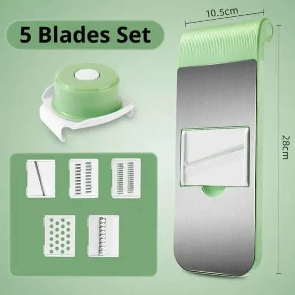 manual vegetable cutter with multiple blades