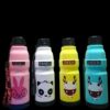 cartoon kids water bottle panda rabbit lion deer